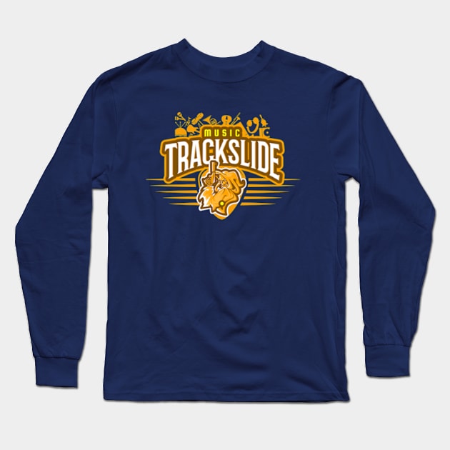 Music Track Slide Turntable Long Sleeve T-Shirt by bert englefield 